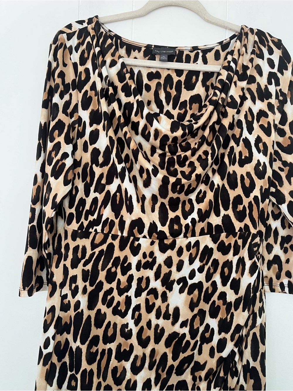 The Limited Animal Print Leopard Mini Dress Size Petite Large - Picture 3 of 16